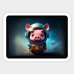 Space Pig Sticker